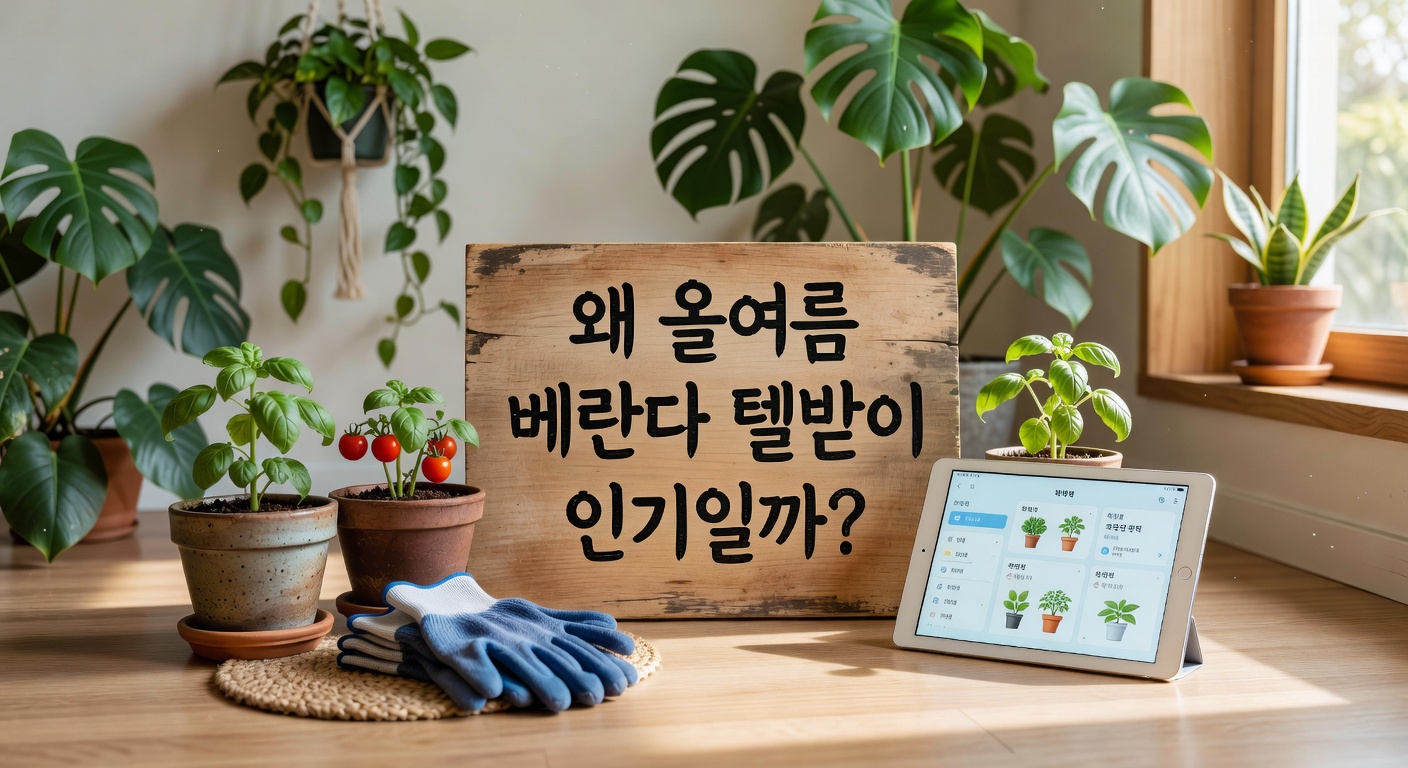 왜 올여름 베란다 텃밭이 인기일까