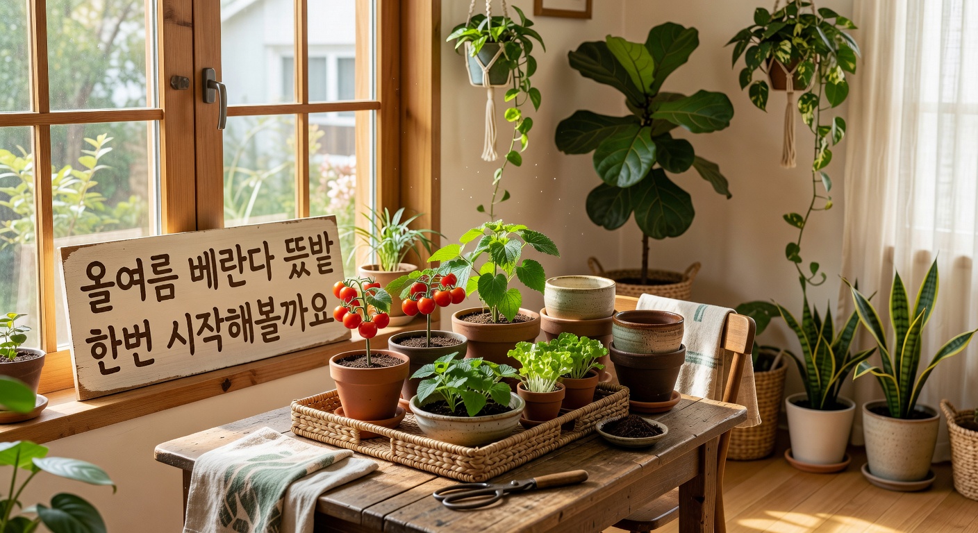 올여름 베란다 텃밭 도전하기 — 초보도 쉽게 키우는 채소·허브 7가지 추천 올여름 베란다 텃밭 도전하기 — 초보도 쉽게 키우는 채소·허브 7가지 추천