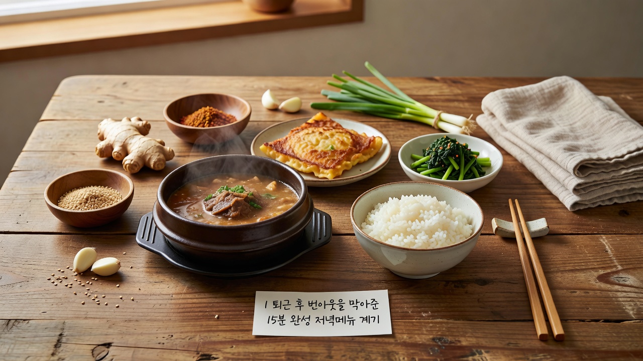 15분 완성 저녁메뉴 15분 완성 저녁메뉴