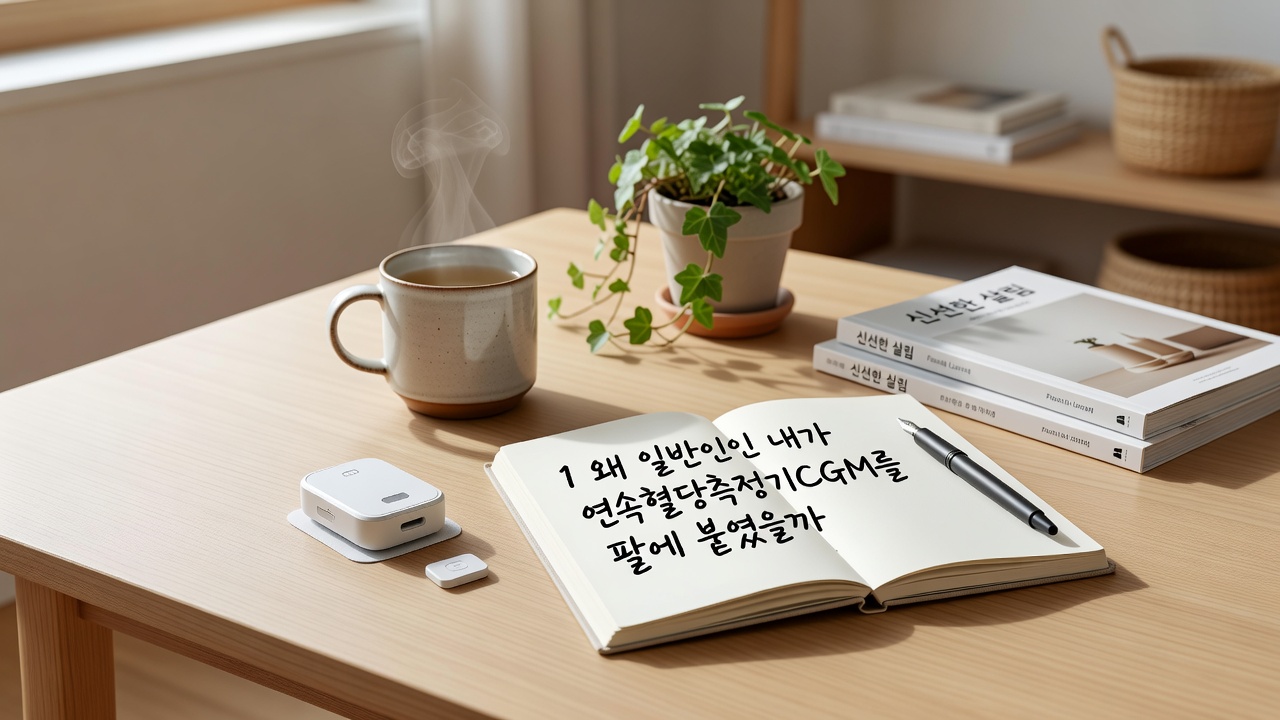 연속혈당측정기(CGM) 처음 써봤는데 — 일반인이 알아야 할 것들