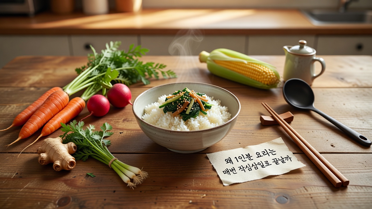 왜 1인분 요리는 매번 작심삼일로 끝날까