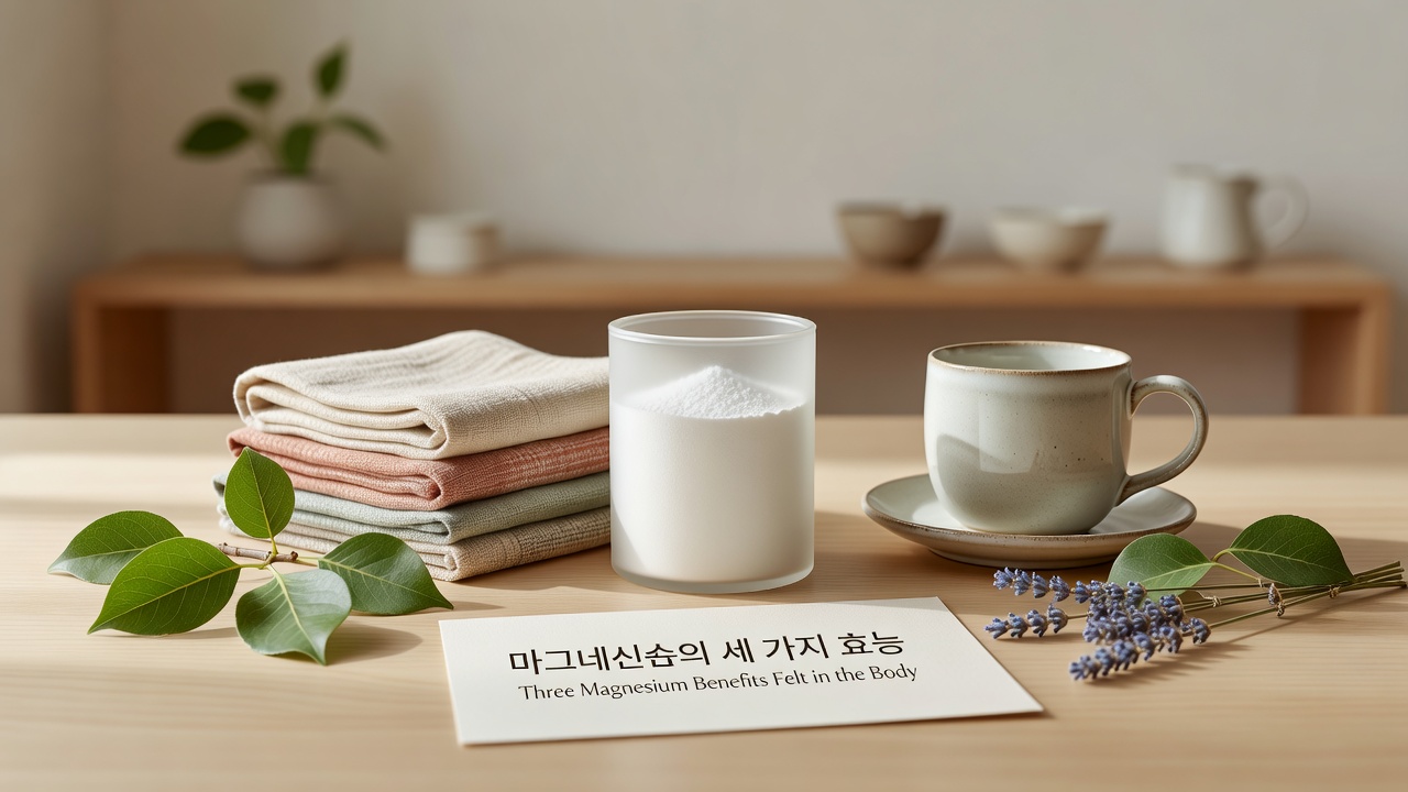 1 마그네슘 효능 몸으로 느낀 3가지
